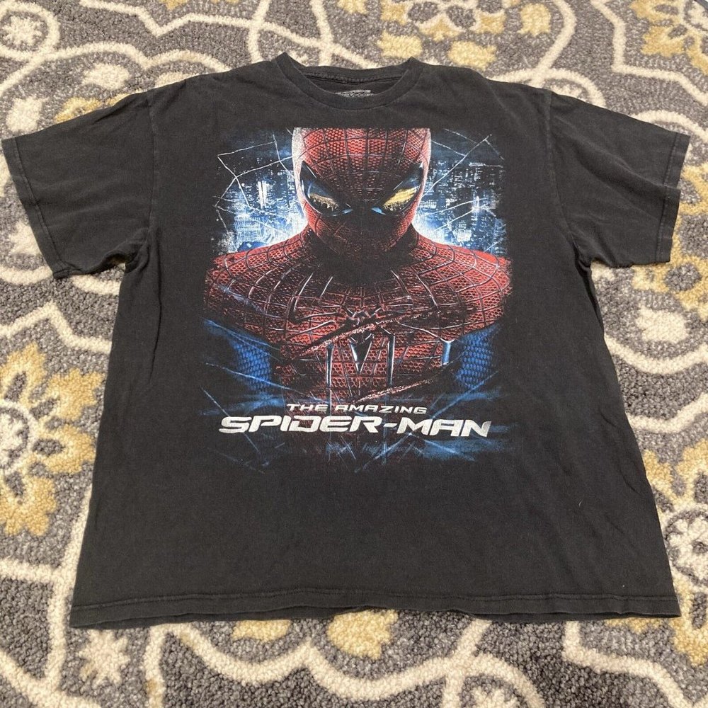 Marvel The Amazing Spider Man Comic Big Graphic Nice Fade Shirt Mens XL